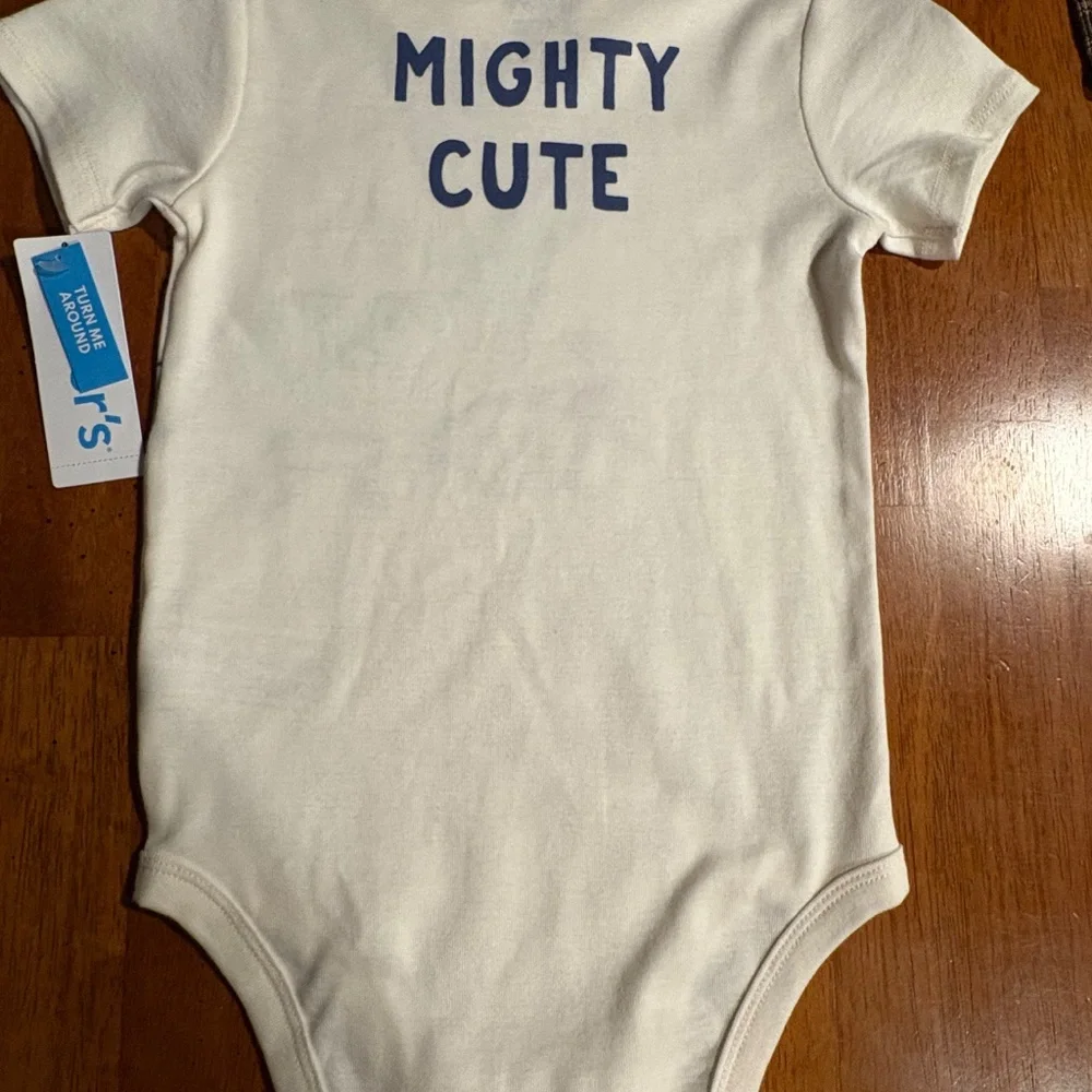 Carters Toddler Dinosaur Onesie Romper Size 24M 100% Cotton NEW WITH TAGS